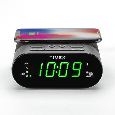 Timex Wireless & Usb Charging Fm Alarm Clock Radio