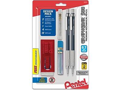 Pentel Graphgear 500 Mechanical Pencil,, M (2 ct)