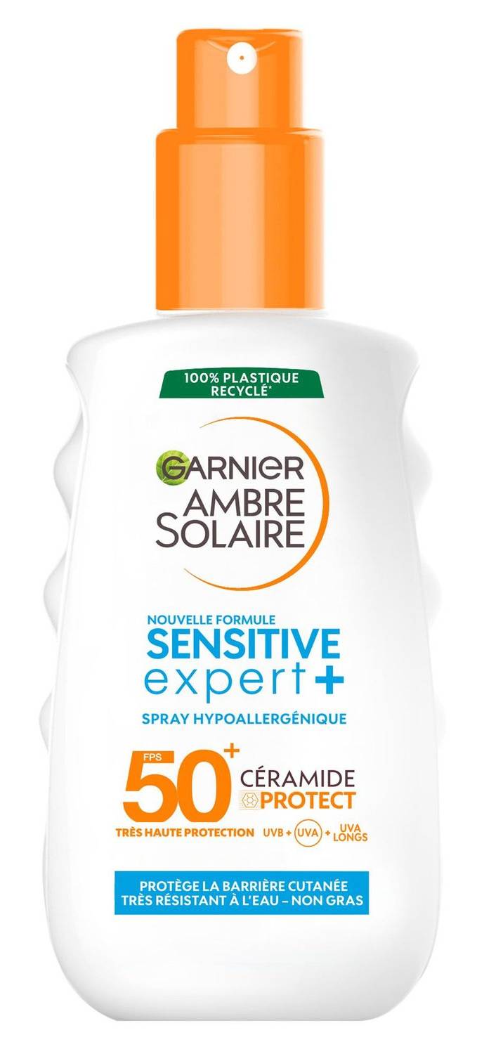Garnier - Spray ambre solaire sensitive expert + spf50+ (150ml)