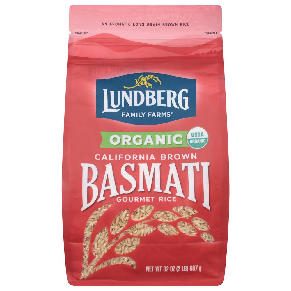 Lundberg Organic California Brown Basmati Rice (32 oz)