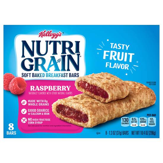 Nutri Grain Raspberry Flavored Soft Baked Breakfast Bars ( 8 ct )