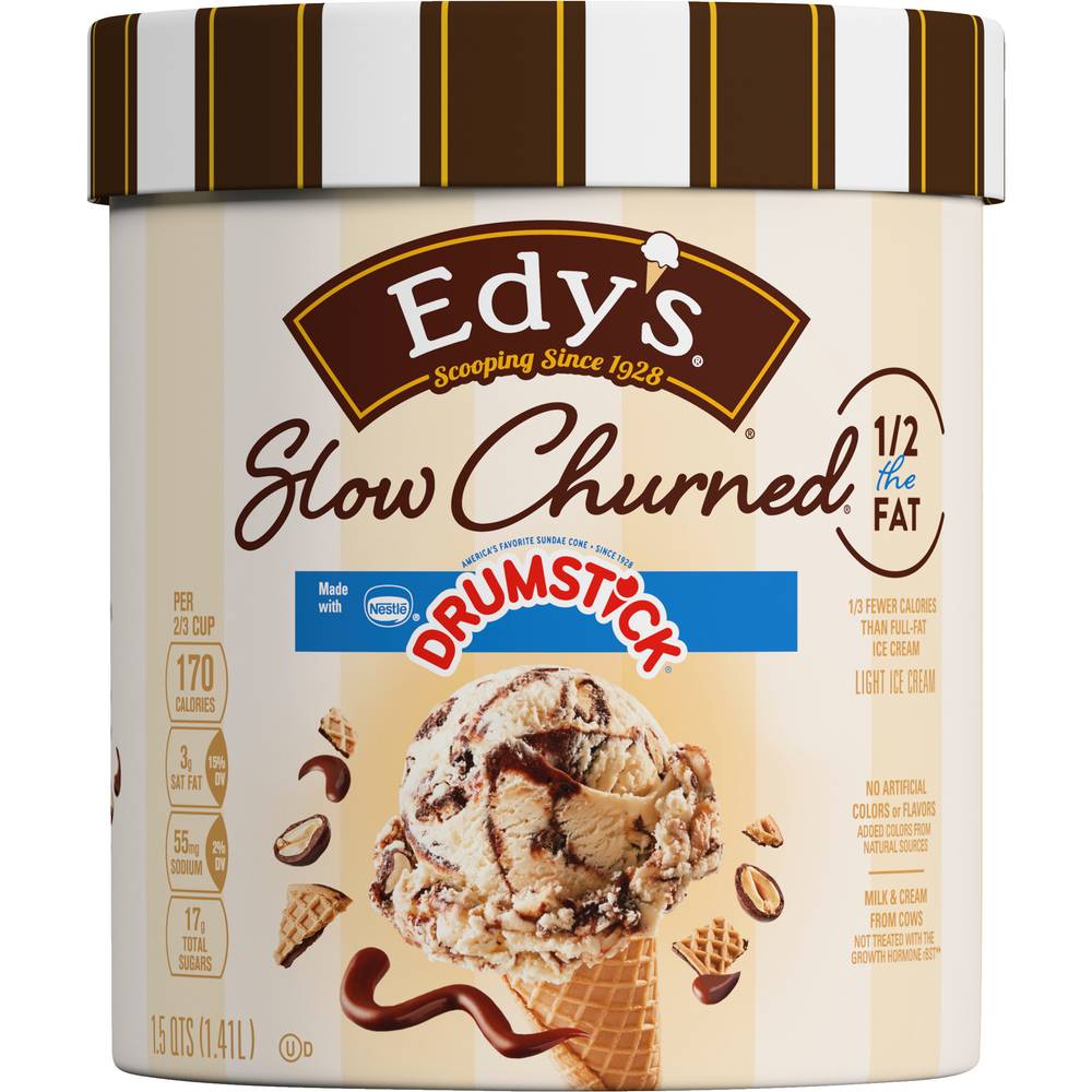 Edy's Slow Churned Drumstick Ice Cream (1.5 qt)