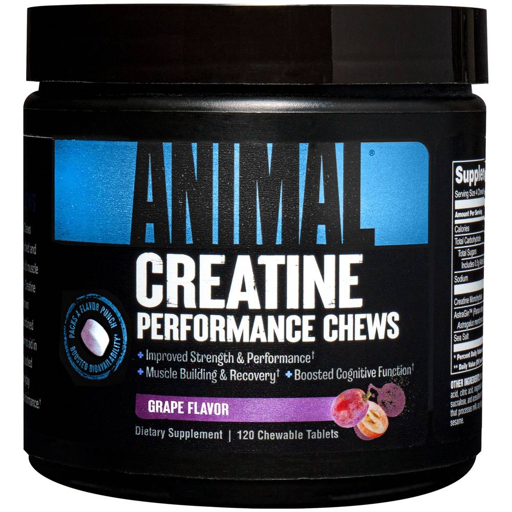 Animal Creatine Chews Tablets (grape)