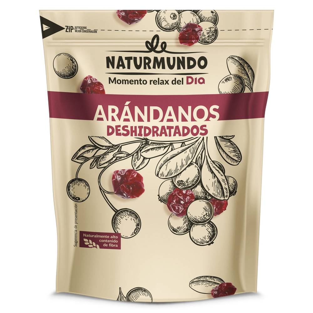 Arándanos Rojos Deshidratados Naturmundo De Dia Bolsa 150 G