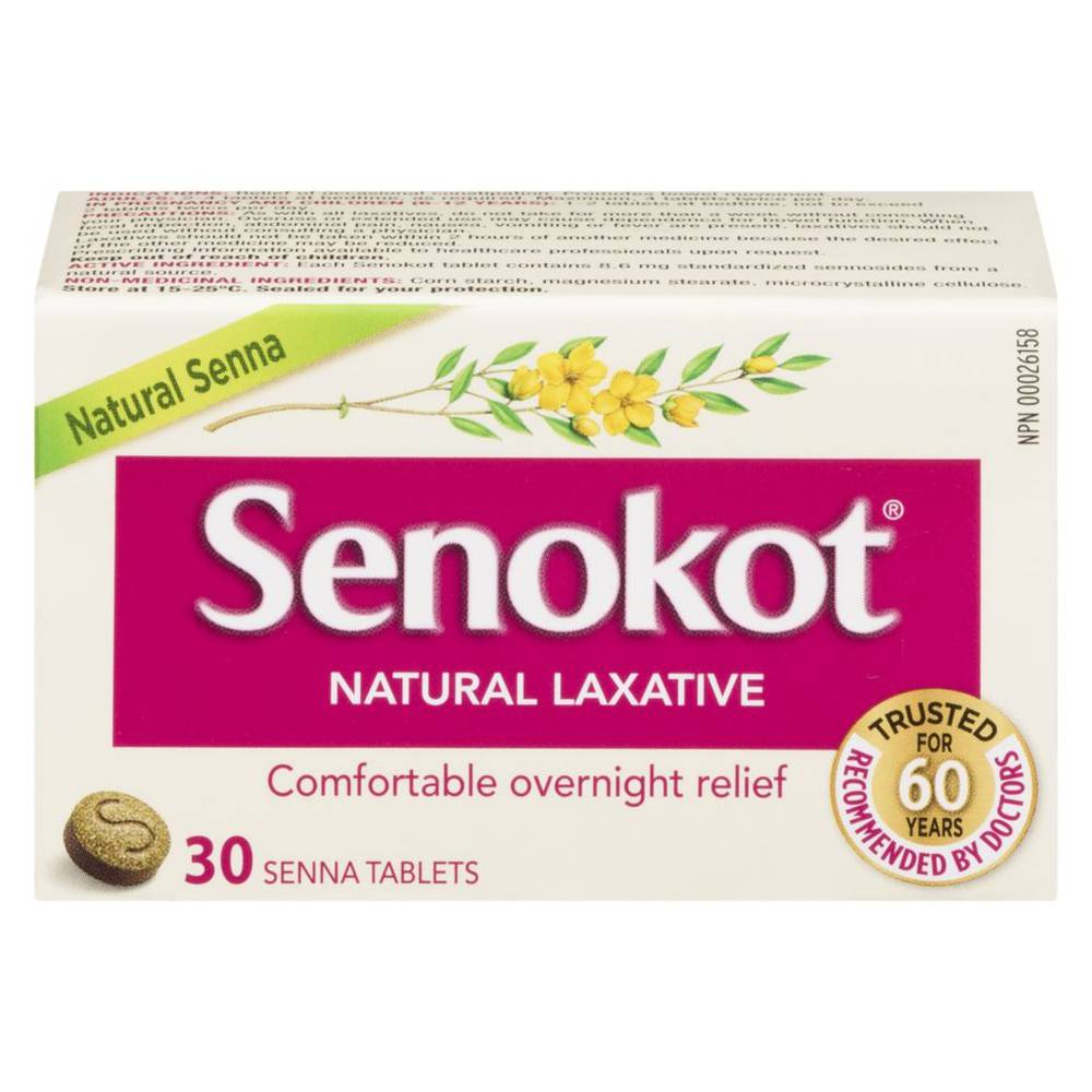 Senokot Natural Source Laxative Tablets (30 g)