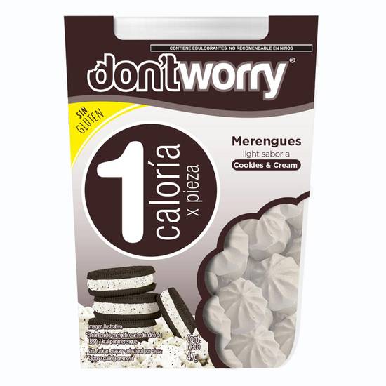 Don't worry merengues light (cookies & cream)
