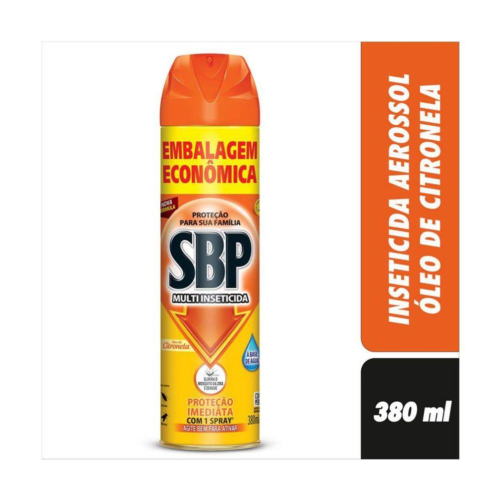 Sbp inseticida aerossol citronela (380 ml)