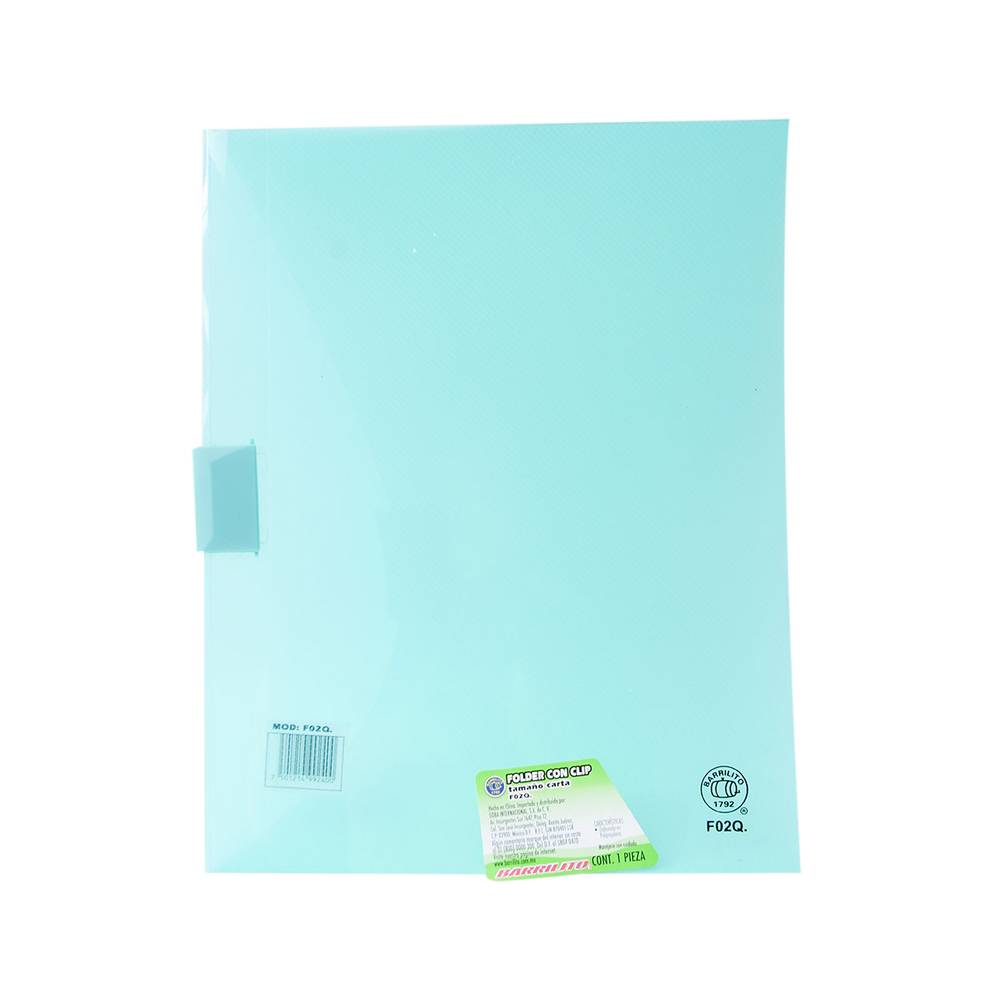 Acme folder plastico con clip t/carta
