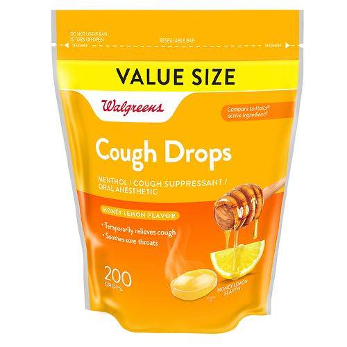 Walgreens Cough Drops Honey Lemon - 200.0 ea