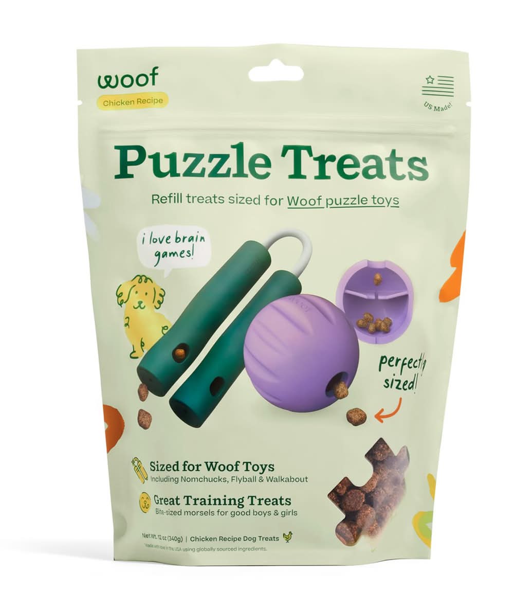 WOOF Forager Puzzle Treats Treat Dispensing Dog Toy
