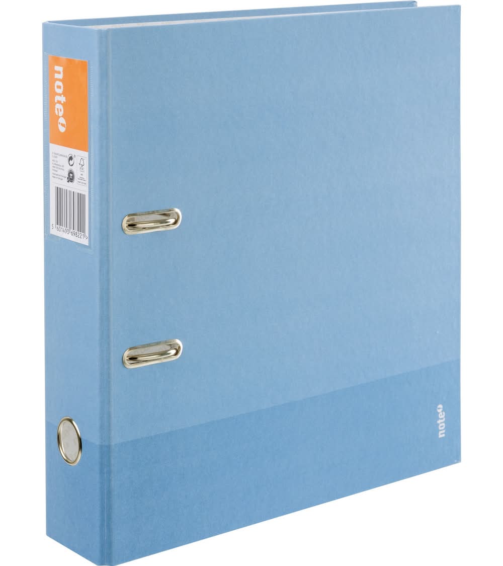 Pasta Arquivo A4 Lombada Larga Azul Claro Colours Note!