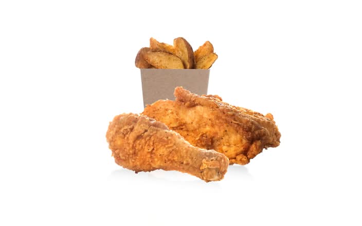 2 Pieces of Chicken with Taters