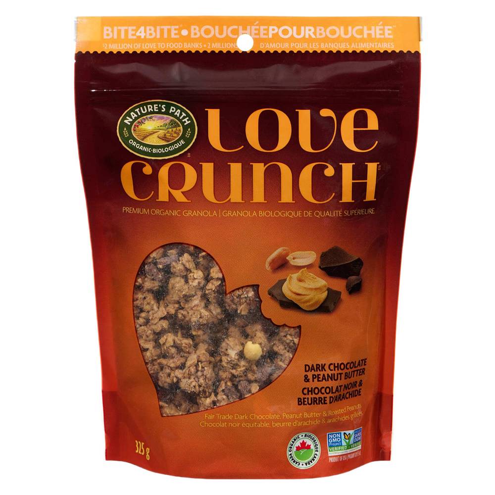 Nature's Path Love Crunch Dark Chocolate & Peanut Butter Granola (325 g)