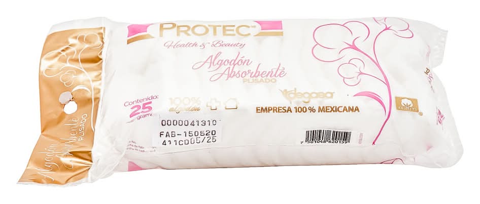 Protec · Algodón absorbente plisado (25 g)