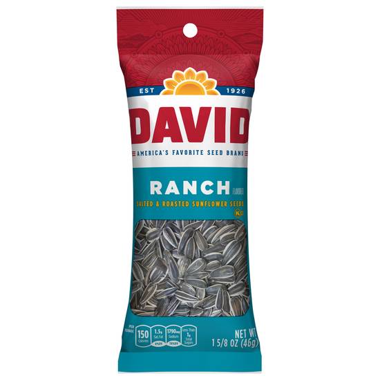 David Salted & Roasted Ranch Sunflower Seeds