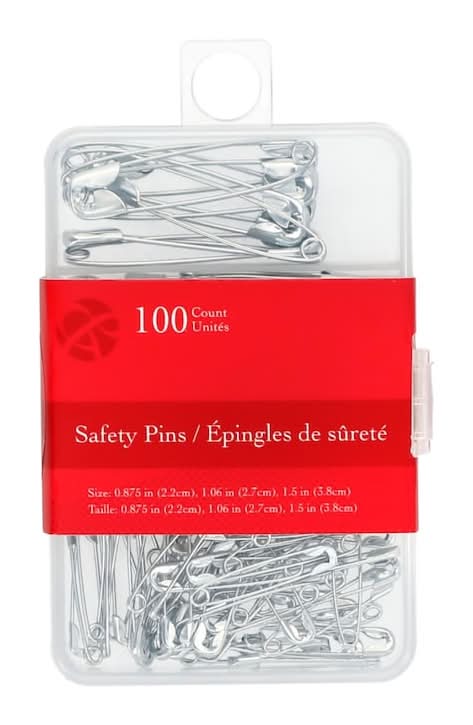 Crafters Square Safety Pins, 1.5x0.87x0.75 in (100 ct)