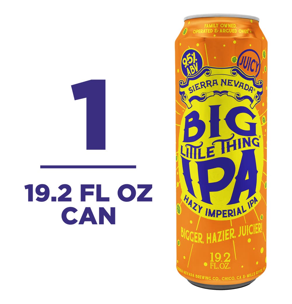 Sierra Nevada Big Little Thing Hazy Imperial Ipa Beer (19.2 fl oz)