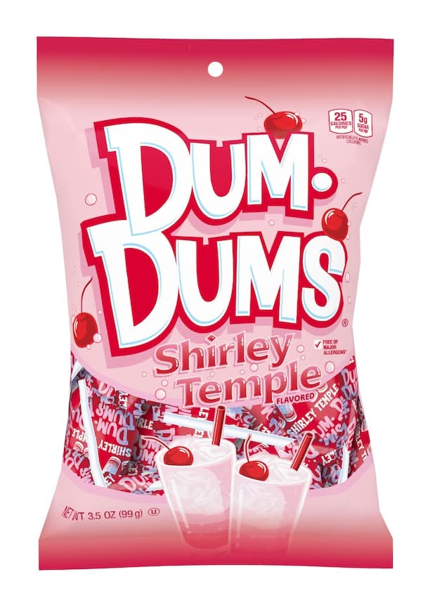 Dum Dums Lollipops, Shirley Temple (3.5 oz)