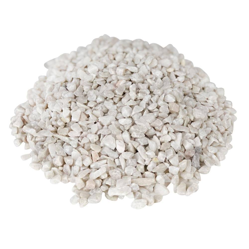 The Gravel Company Decorative landscape gravel 0.4-cu ft 30-lb White Gravel (Less than 0.5-in Rock Size) | BPCWGV-30