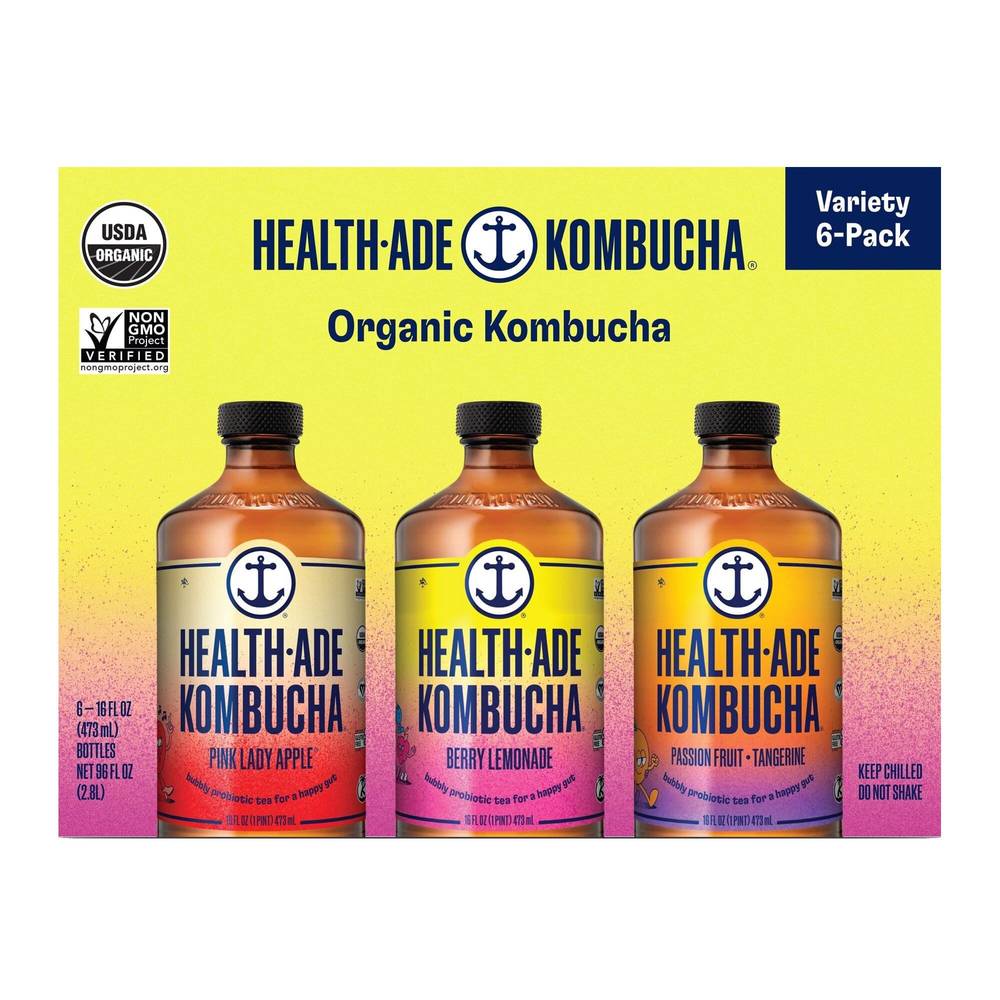 Health Ade Kombucha (17 oz, 6 ct)