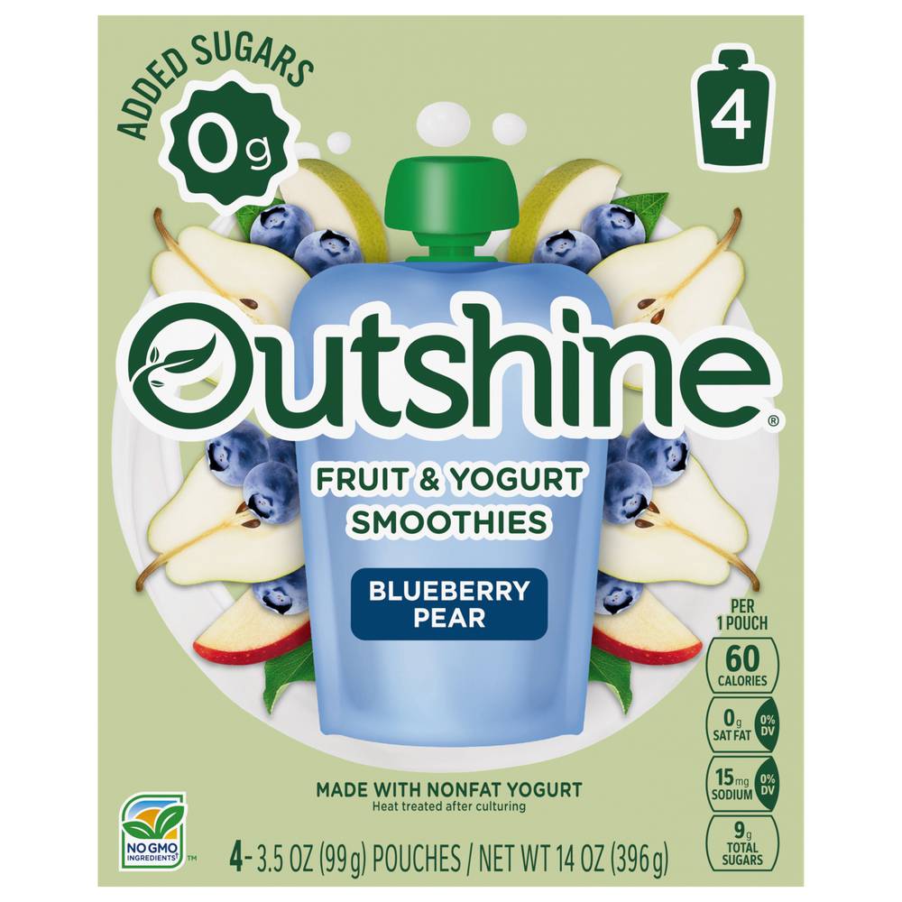 Outshine Blueberry Pear Fruit & Yogurt Smoothie (14 oz)