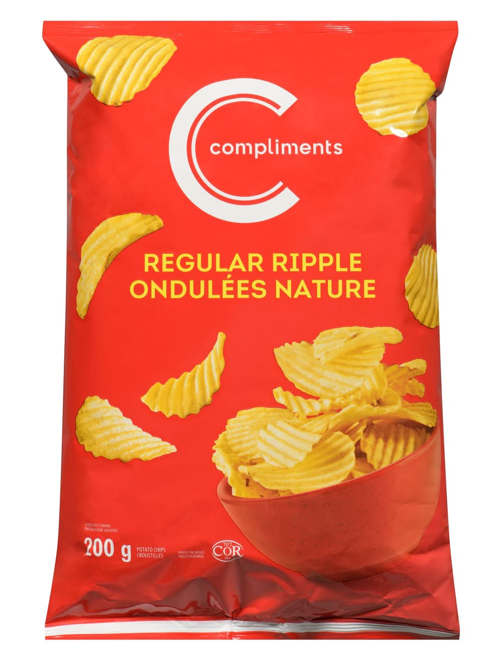 Compliments Regular Ripple Potato Chips (200 g)