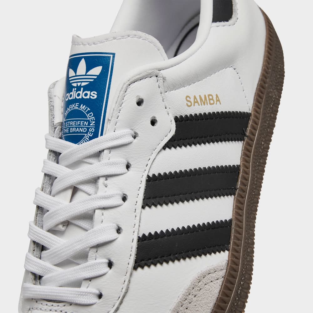 adidas gazelle silver green womens Adidas Samba OG Kids Shoes - Blue/White/Gum