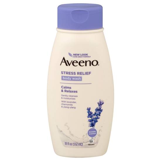 Aveeno Stress Relief Body Wash With Lavender & Chamomile (18 fl oz)