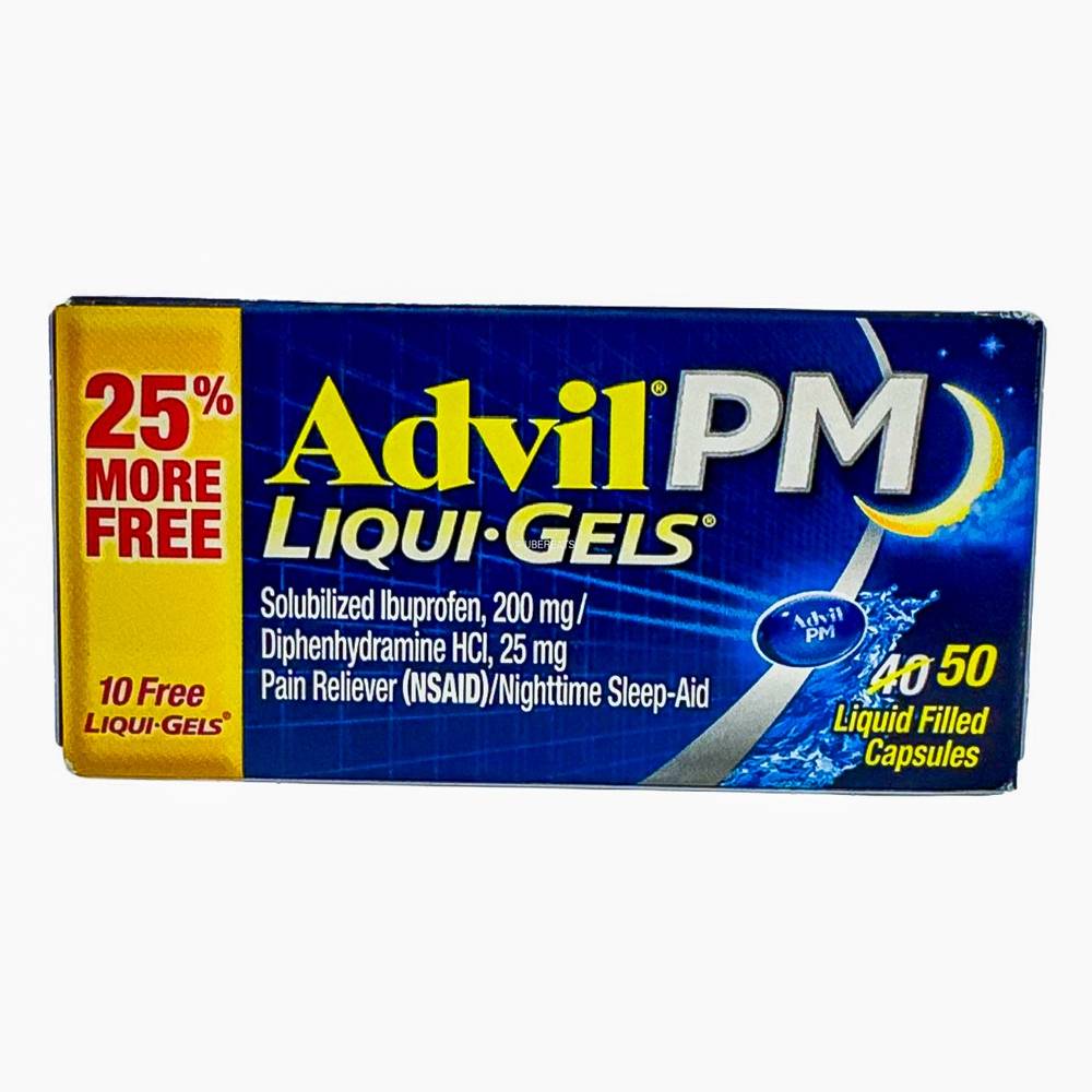 Advil Pm Liqui.gels Nighttime Sleep Aid Ibuprofen Liquid Filled Capsules (50 ct)