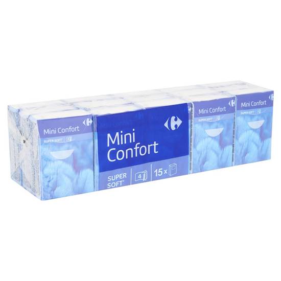 Carrefour Mini Confort 4-Lagen 15 Pakjes Zakdoeken