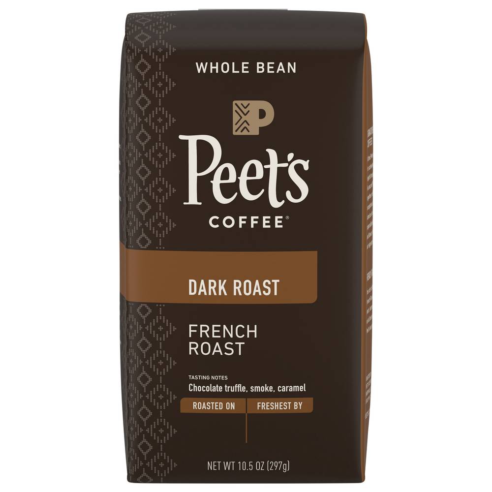 Peet's Coffee Dark Roast Whole Bean French Roast Coffee (10.5 oz)