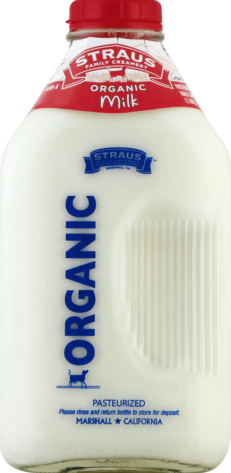 Straus Family Creamery Organic Whole Milk (64 fl oz)