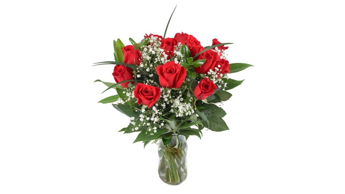 Dozen Red Rose Arrangement