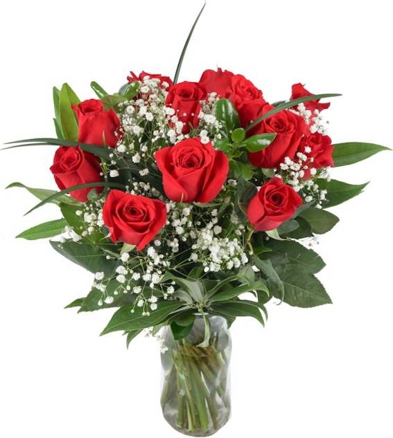 Dozen Red Rose Arrangement