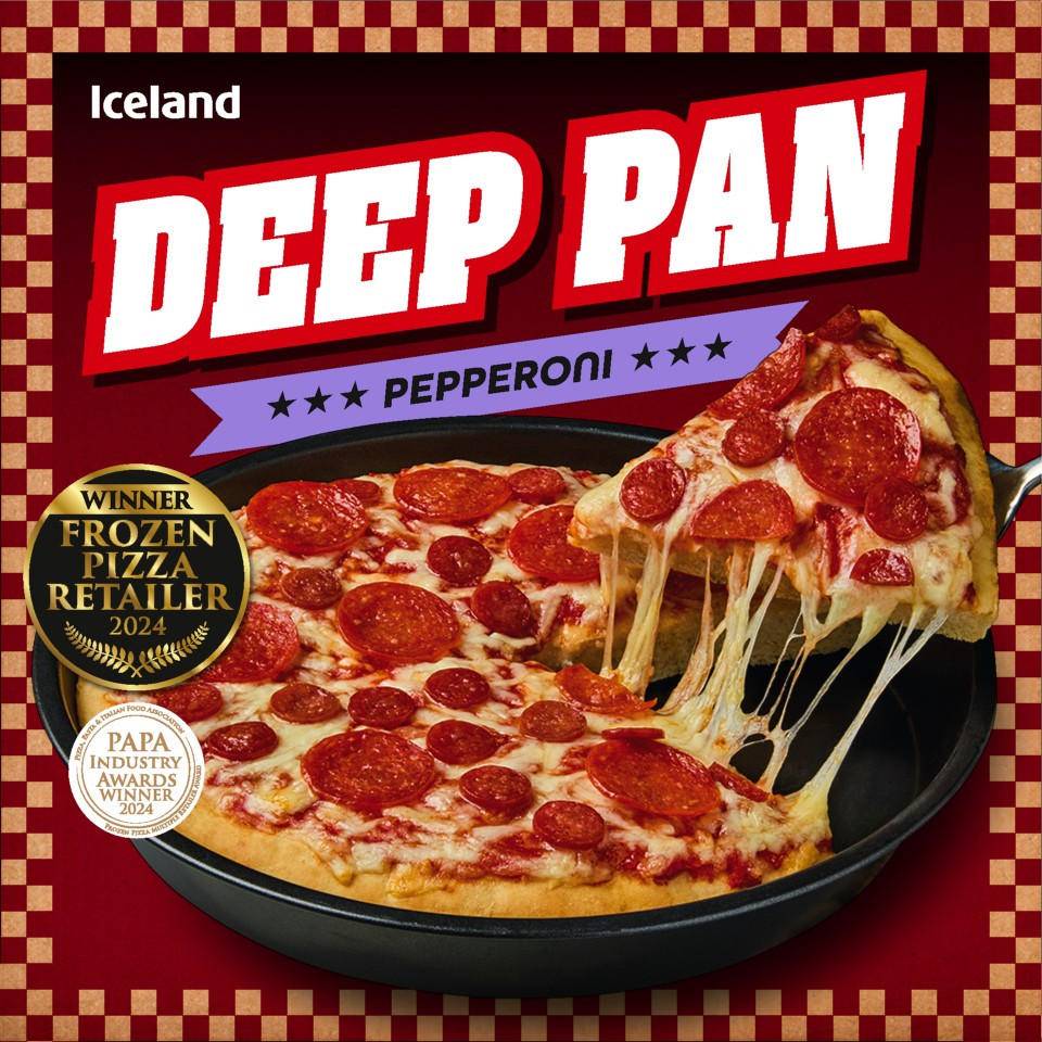 Iceland Deep Pan Pepperoni Pizza (378g)