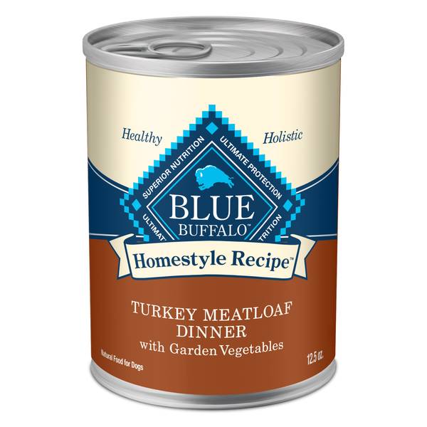 Blue Buffalo Homestyle Recipe Adult Wet Dog Food, Made with Natural Ingredients, Turkey Dinner With Garden Vegetables