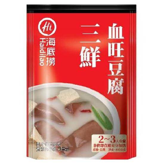 海底撈三鮮血旺豆腐火鍋湯底800g