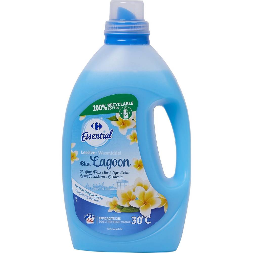 Carrefour Essential - Lessive liquide fleur de tiaré et gardénia 44 Lavages