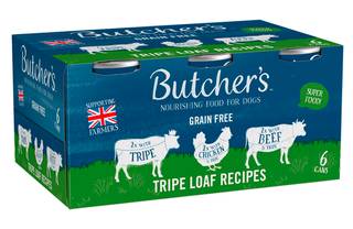 Butcher's Tripe Loaf Recipes Wet Dog Food Tins 6 x 400g