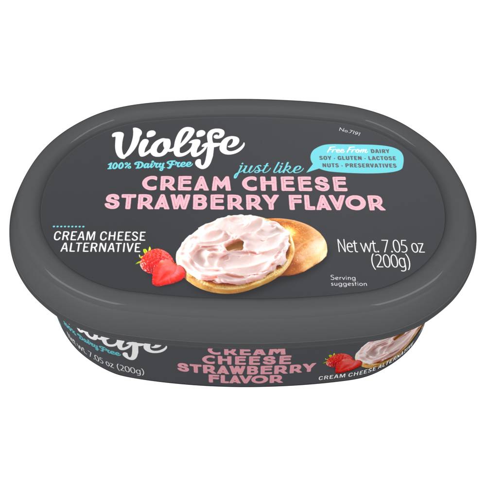 Violife Cream Cheese Alternative, Strawberry (7.05 oz)