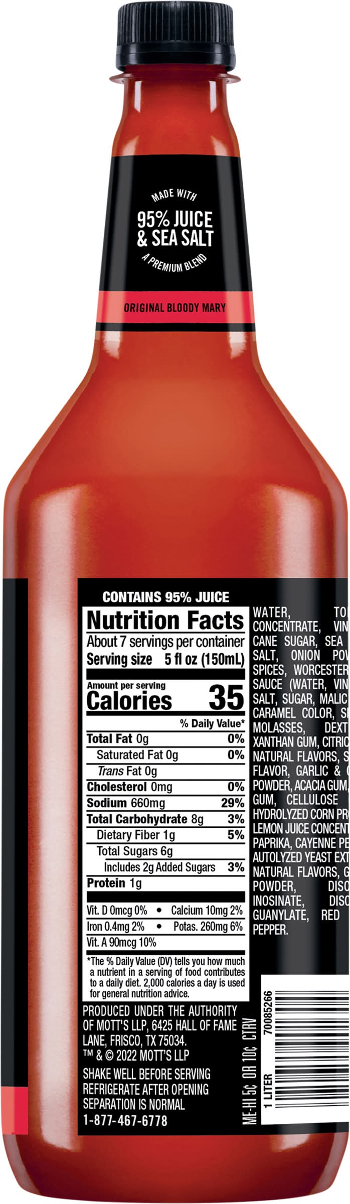 Mr & Mrs T Original Bloody Mary Mix (33.8 fl oz) | Postmates