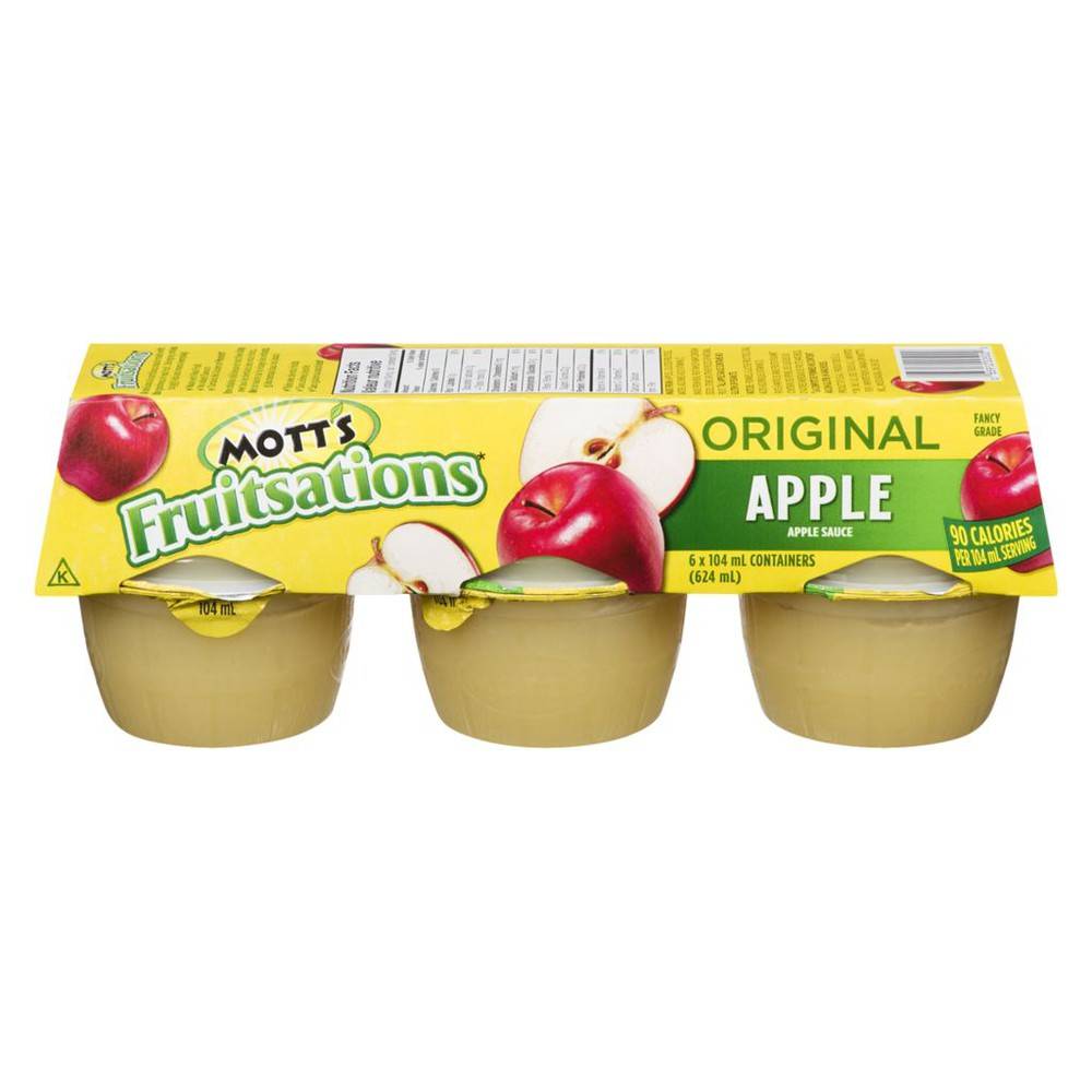 Mott's Fruitsations Original Apple Sauce (624 ml, 6 ct)