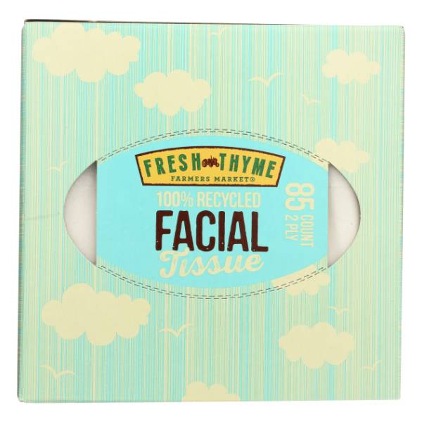 Fresh Thyme 100% Recycled Facial Tissue (85 ct)