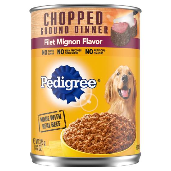 Pedigree Chopped Ground Dinner Filet Mignon Dog Food