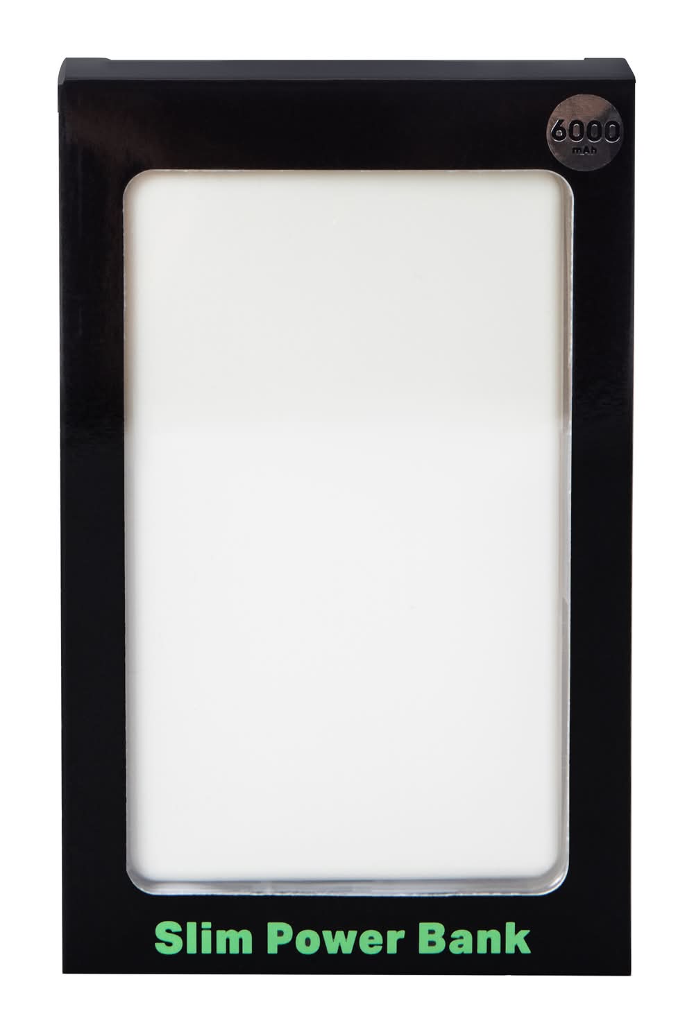 Slim Power Bank 6000MAh White