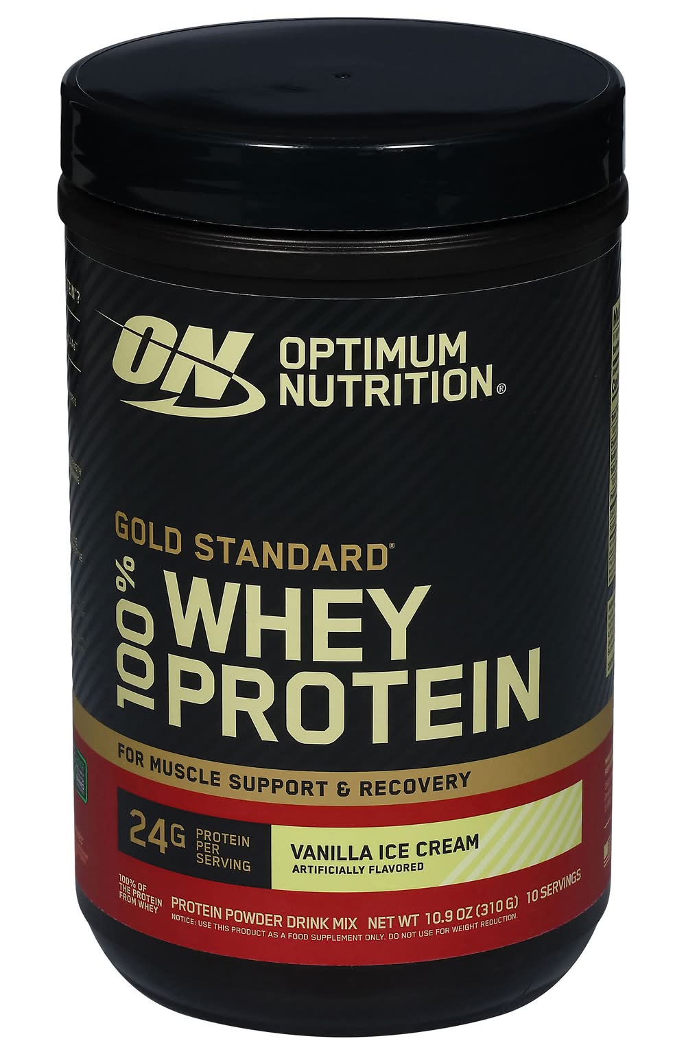 Optimum Nutrition Gold Standard Whey Protein Powder, Vanilla Ice Cream (10.9 oz)
