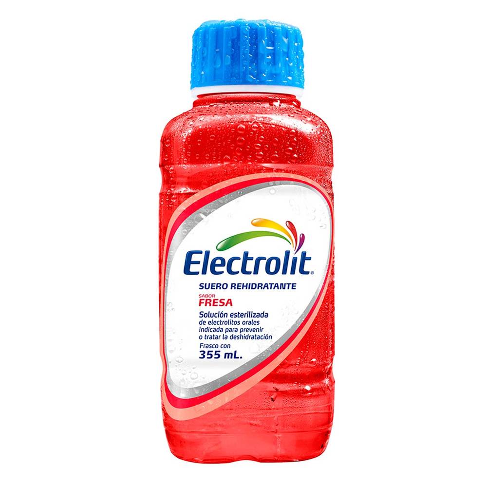 Electrolit · Suero rehidratante, fresa (355 ml)