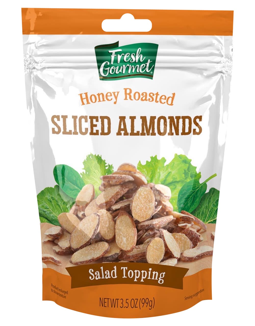 Fresh Gourmet Sliced Almonds, Honey Roasted (3.5 oz)