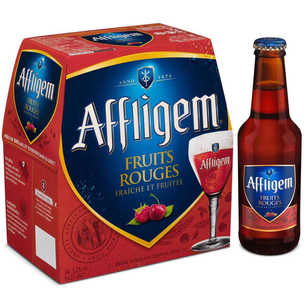 Affligem - Fruits rouges bière aromatisée (6 pièces 250ml)
