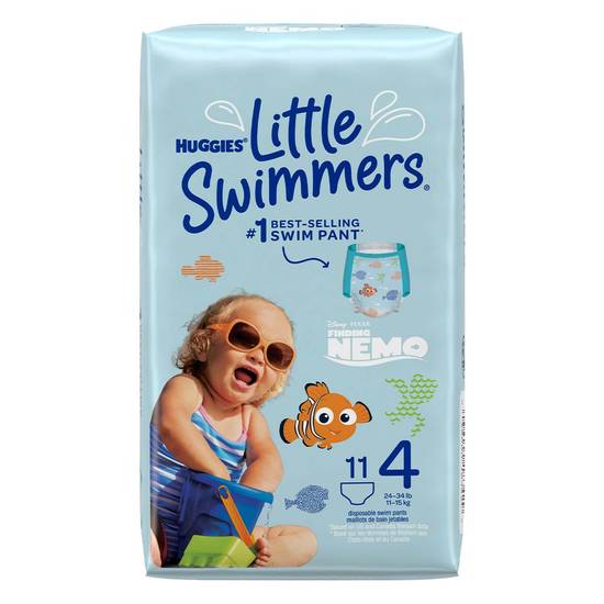 Huggies pañal little swimmers 4 m (paquete 11 piezas)